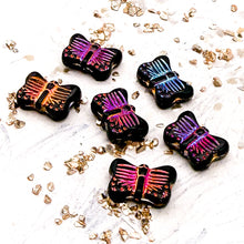 Load image into Gallery viewer, 11x16mm Butterfly Black with Volcano Wash (6pcs)
