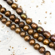 Load image into Gallery viewer, 8-10mm Rustic Large Hole Pearl Strand - Tucson Find
