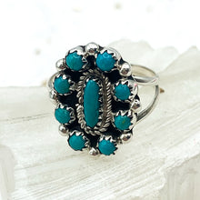 Load image into Gallery viewer, Adjustable Turquoise Ring - Tucson Find
