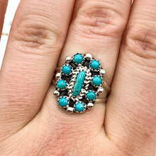 Load image into Gallery viewer, Adjustable Turquoise Ring - Tucson Find
