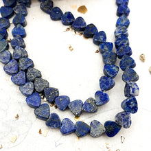 Load image into Gallery viewer, Lapis Heart Gemstone Bead Strand - Tucson Find
