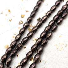 Load image into Gallery viewer, 4x6mm Hematite Rice Bead Strand - Tucson Find
