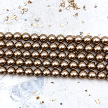 Load image into Gallery viewer, 6mm Bronze Premium Austrian Crystal Pearl Strand

