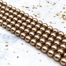 Load image into Gallery viewer, 6mm Bronze Premium Austrian Crystal Pearl Strand
