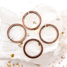 Load image into Gallery viewer, 12mm Square Wire Antique Copper Jump Rings - 4 Pcs

