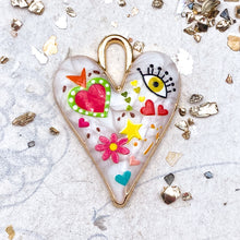 Load image into Gallery viewer, Spring Graffiti Heart Pendant
