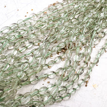 Load image into Gallery viewer, Green Quartz Oval Gemstone Strand
