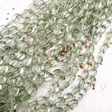 Load image into Gallery viewer, Green Quartz Oval Gemstone Strand
