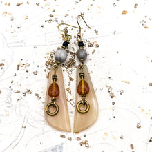 Load image into Gallery viewer, Bone and Brass African Earrings
