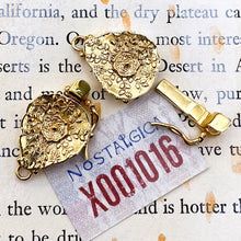 Load image into Gallery viewer, 18K Gold Plated Textured Teardrop Box Clasp - Tucson Find
