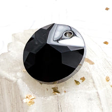 Load image into Gallery viewer, Pre Order 19mm Jet Metallic Cap Round Premium Crystal Pendant
