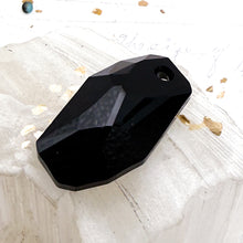 Load image into Gallery viewer, 28mm Jet Meteor Premium Crystal Pendant

