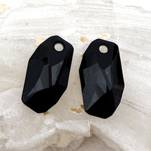 Load image into Gallery viewer, 18mm Jet Meteor Premium Crystal Pendant Pair
