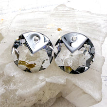 Load image into Gallery viewer, Pre Order 16mm Crystal Metallic Cap Round Premium Crystal Pendant Pair
