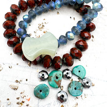 Load image into Gallery viewer, Jade Longevity Czech and Turquoise Mix
