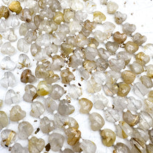 Load image into Gallery viewer, Golden Rutile Quartz Heart Gemstone Strand
