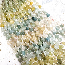 Load image into Gallery viewer, Multi Aquamarine Heart Gemstone Strand

