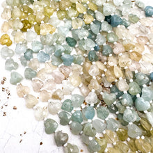Load image into Gallery viewer, Multi Aquamarine Heart Gemstone Strand
