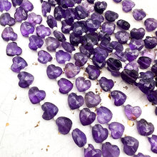 Load image into Gallery viewer, Amethyst Heart Gemstone Strand
