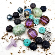 Load image into Gallery viewer, Purple and Turquoise Bead Mix
