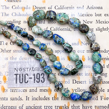 Load image into Gallery viewer, Malachite Azurite Graduated Gemstone Bead Strand - Tucson Find
