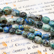 Load image into Gallery viewer, Malachite Azurite Graduated Gemstone Bead Strand - Tucson Find
