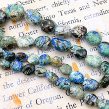 Load image into Gallery viewer, Malachite Azurite Graduated Gemstone Bead Strand - Tucson Find
