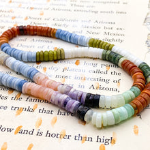 Load image into Gallery viewer, Rustic Opal Heishi Gemstone Bead Strand - Tucson Find
