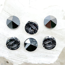 Load image into Gallery viewer, 7.5mm Light Chrome 2-Hole Round Premium Crystal Spike Set - 6 Pcs - Doorbuster
