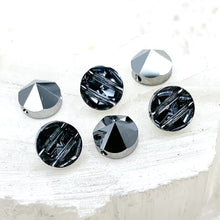 Load image into Gallery viewer, 7.5mm Light Chrome 2-Hole Round Premium Crystal Spike Set - 6 Pcs - Doorbuster
