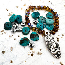 Load image into Gallery viewer, Woodland Fox Turquoise and Czech Mix
