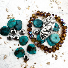 Load image into Gallery viewer, Woodland Fox Turquoise and Czech Mix
