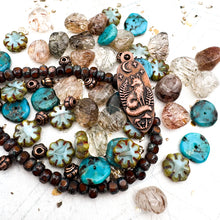Load image into Gallery viewer, Pre-Order 2.0 Copper Woodland Fox Turrquoise and Czech Mix
