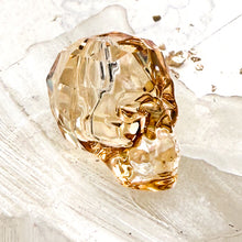 Load image into Gallery viewer, Pre Order 19mm Crystal Golden Shadow V Skull Bead
