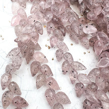 Load image into Gallery viewer, Faceted Pink Rutilated Quartz Teardrop Gemstone Strand

