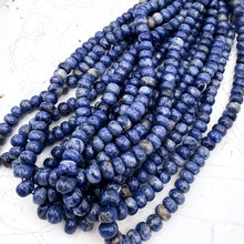 Load image into Gallery viewer, Sodalite Rondelle Gemstone Strand
