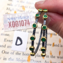 Load image into Gallery viewer, Artisan Oxidized Sterling Silver Medium Hoop Earring Pair - Tucson Find
