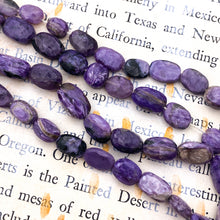 Load image into Gallery viewer, Faceted Graduated Charoite Gemstone Bead Strand - Tucson Find

