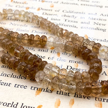 Load image into Gallery viewer, 3x6mm Brown Topaz Rondelle Gemstone Bead Strand - Tucson Find
