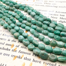 Load image into Gallery viewer, 6x8mm Emerald Oval Gemstone Bead Strand - Tucson Find
