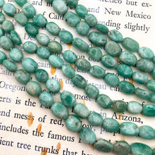 Load image into Gallery viewer, 6x8mm Emerald Oval Gemstone Bead Strand - Tucson Find
