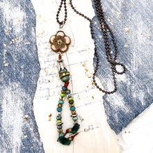 Load image into Gallery viewer, Czech Flower Necklace
