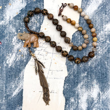 Load image into Gallery viewer, Rustic Elephant Necklace
