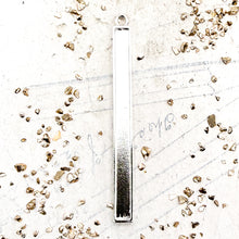 Load image into Gallery viewer, Skinny Rectangle Bright Silver Bezel
