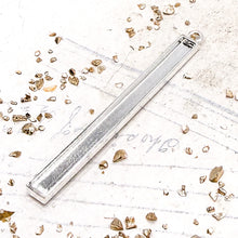 Load image into Gallery viewer, Skinny Rectangle Bright Silver Bezel
