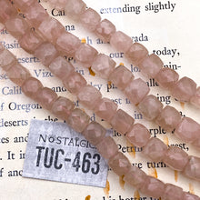 Load image into Gallery viewer, Rose Quartz Cubes Gemstone Bead Strand - Tucson Find

