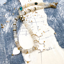 Load image into Gallery viewer, Mother of Pearl Charm Necklace
