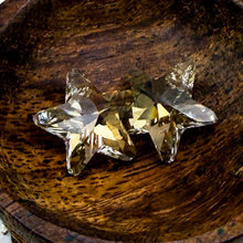 Load image into Gallery viewer, 14mm Silver Shade Crystal Star Pair

