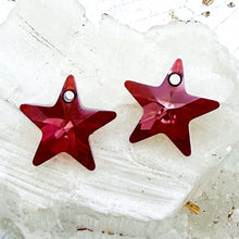 Load image into Gallery viewer, 16mm Red Magma Crystal Star Pair
