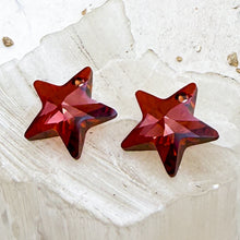 Load image into Gallery viewer, 16mm Red Magma Crystal Star Pair

